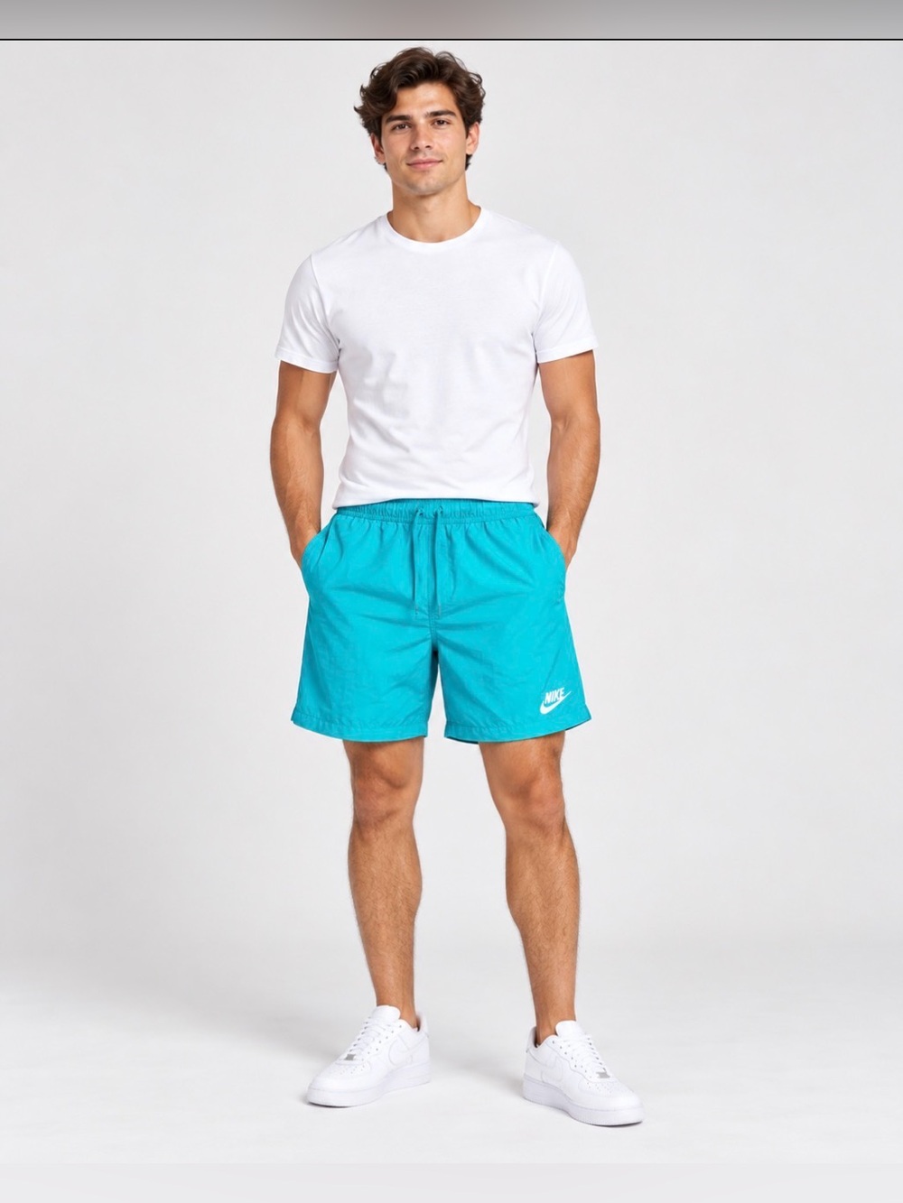 Nike Men’s Turquoise Swim Trunks Size S